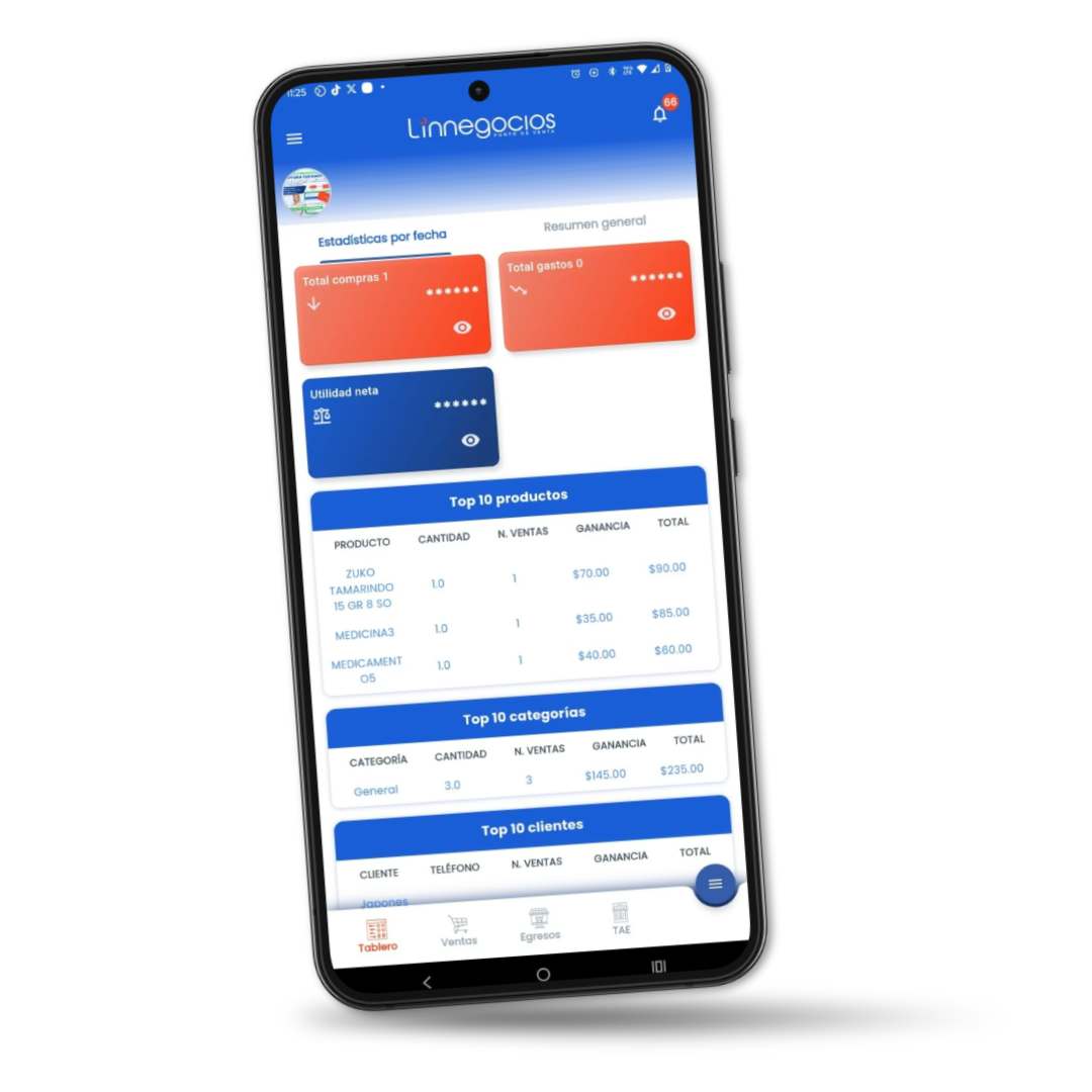 App POS Linnegocios en Tablet para ferreteros