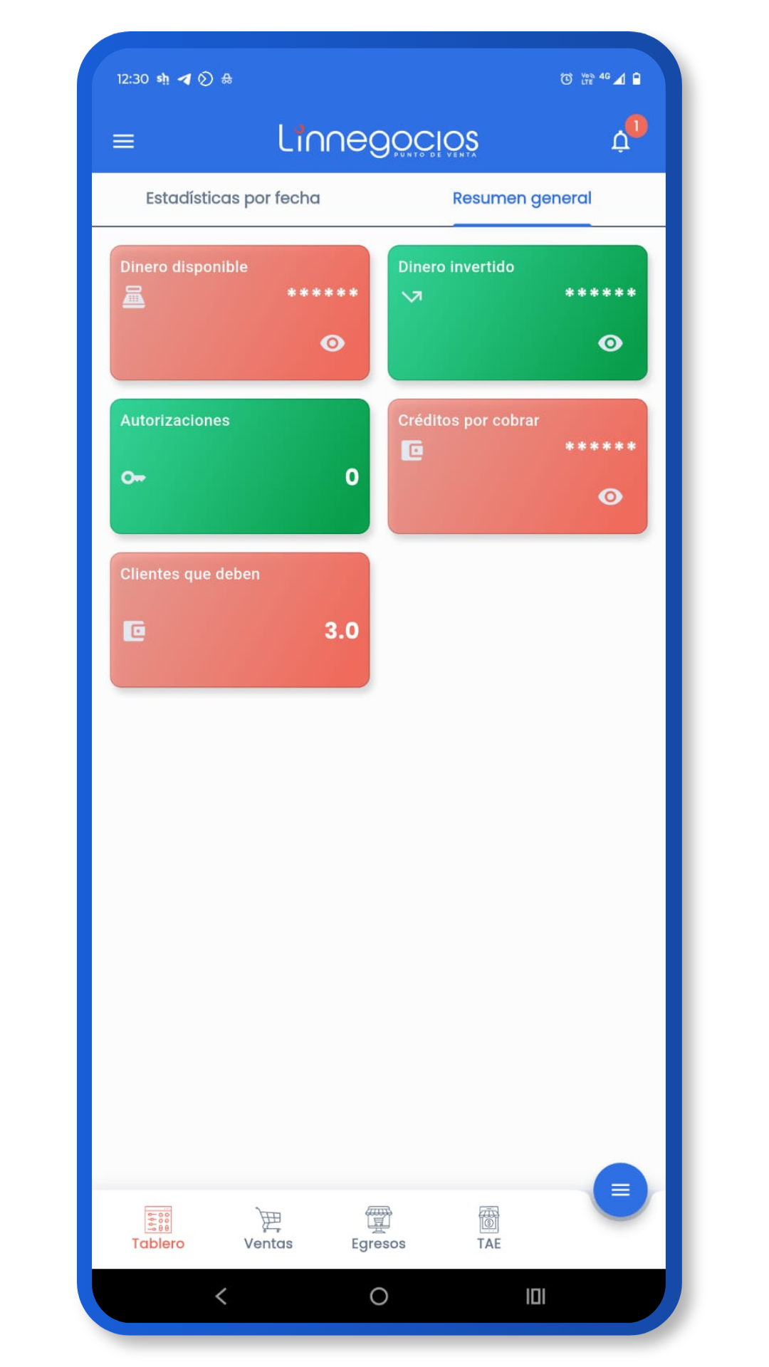 App Linnegocios para inventario y reportes